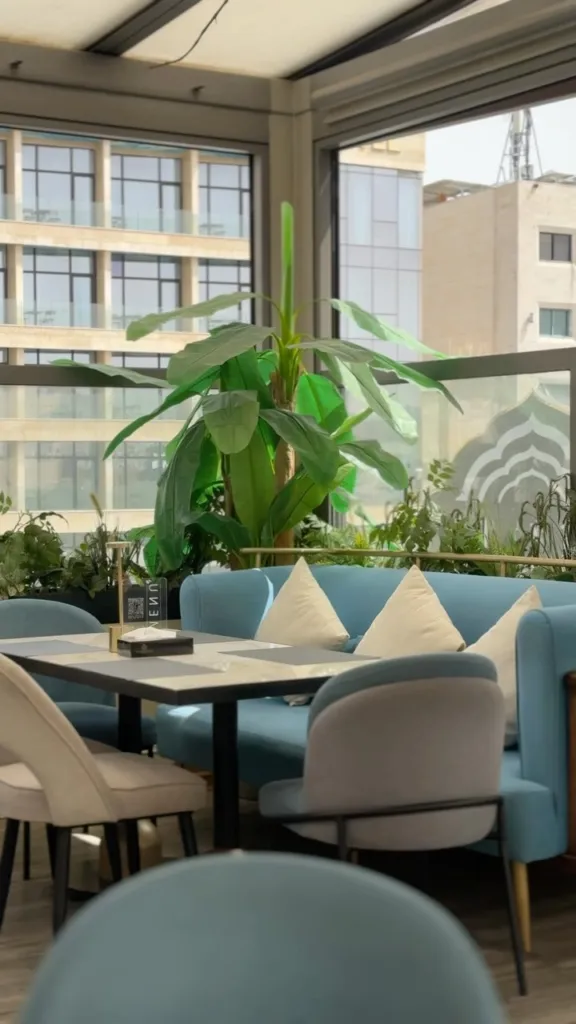 Dining at Bilkana Rooftop, Thousand Nights Hotel Amman