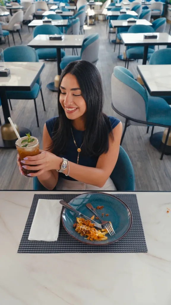A table full of dishes at Bilkana Rooftop